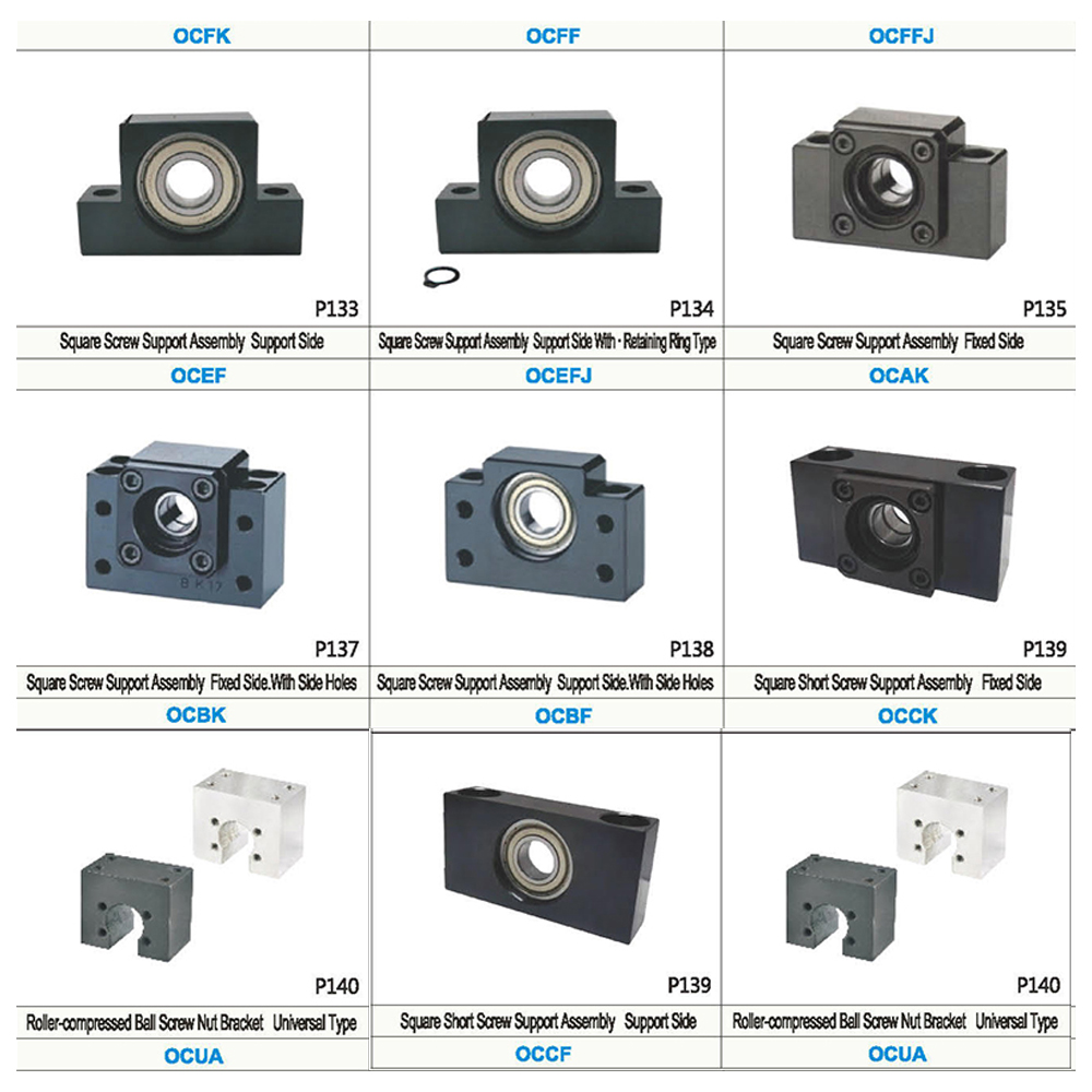 Ball Screw Support Assembly with Core Components Motor Bearing Gear Gearbox