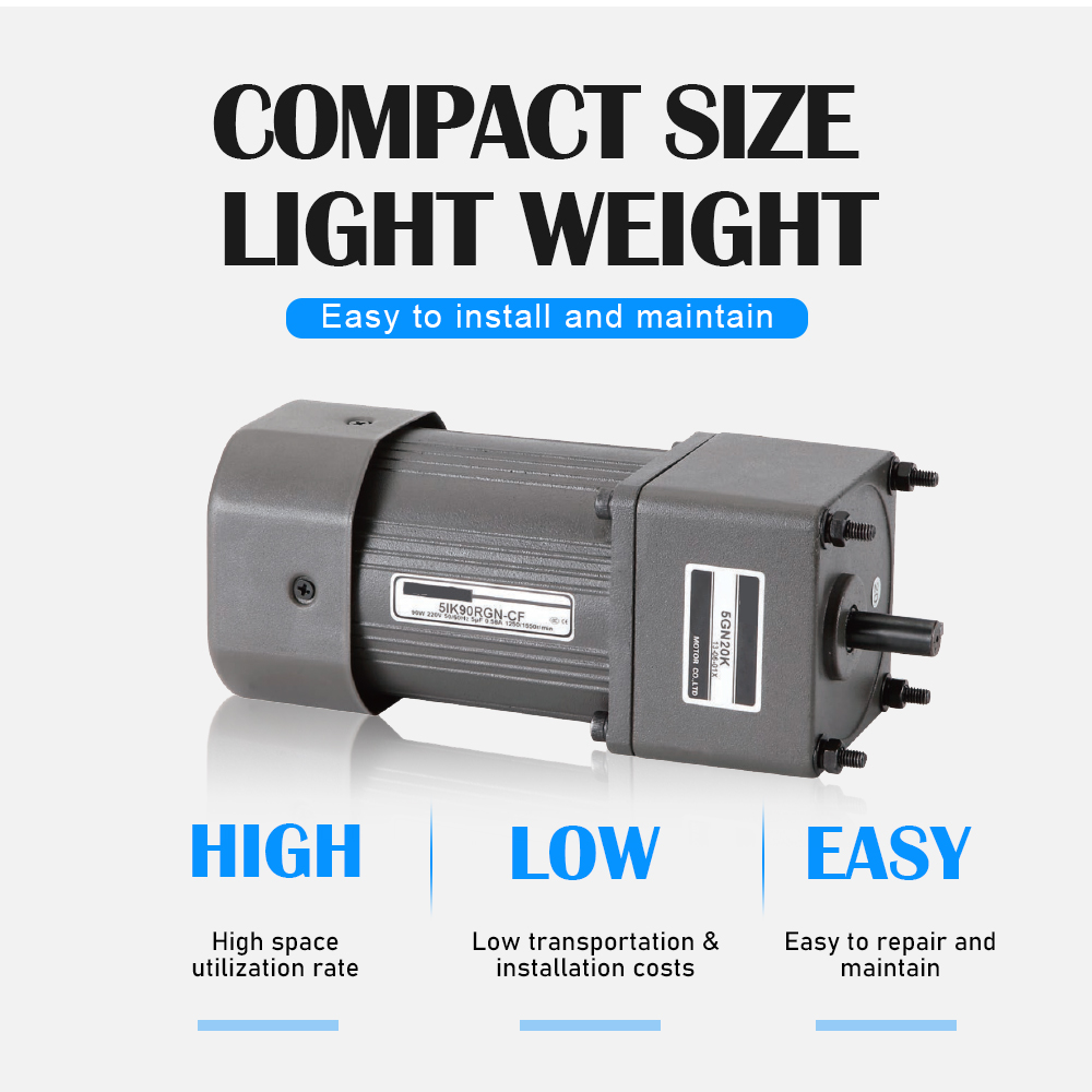 AC Miniature Gear Reduction Motor Low Speed High Torque Three-Phase Induction Motor 10 kW IE4 Efficiency