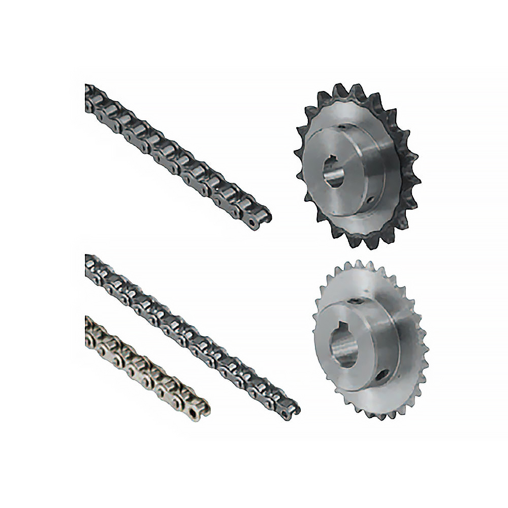Premium Steel Sprocket Chain Set Heat Treated Roller Chains for Industrial Machinery