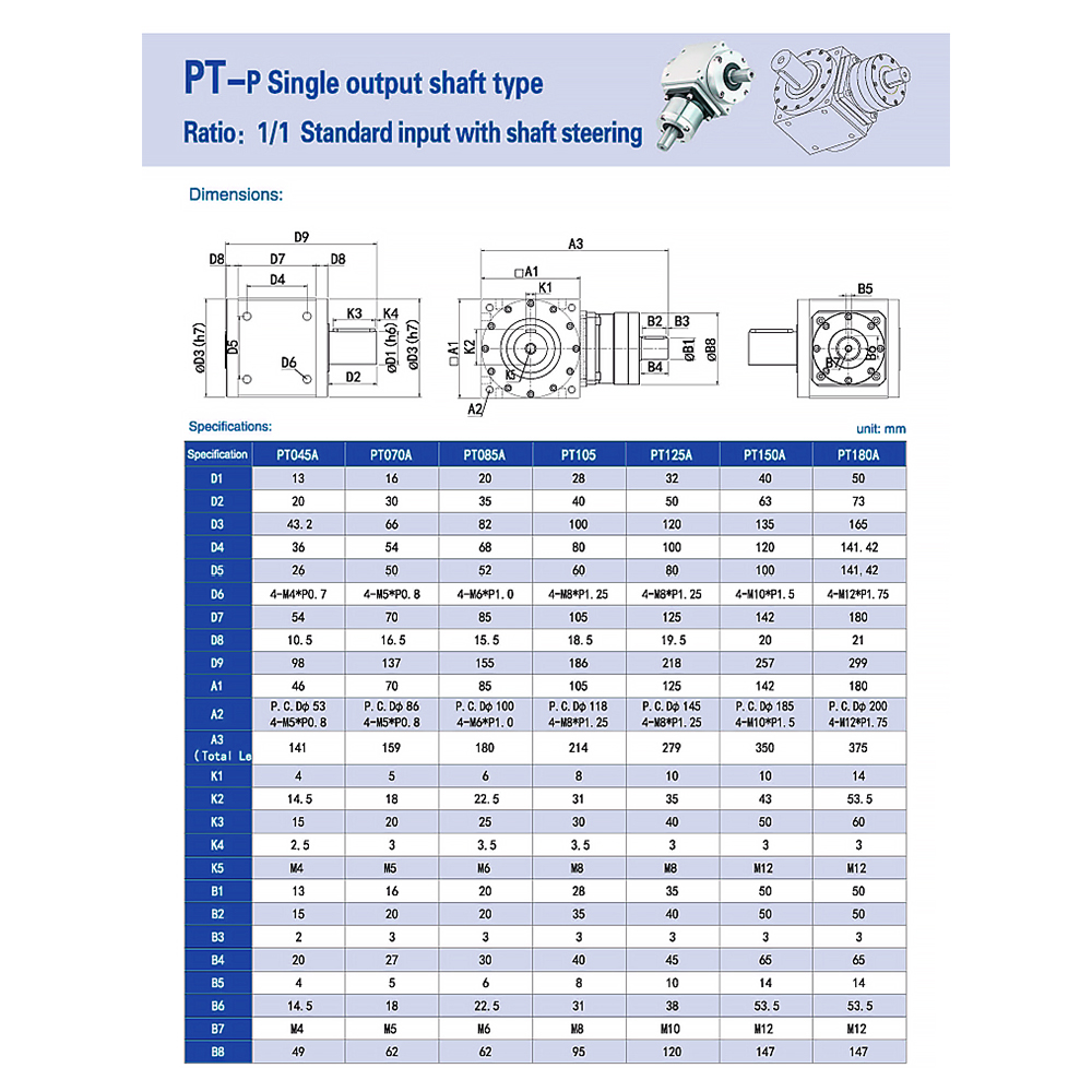 High-Torque Low-Backlash Planetary Three-Axis Helical Bevel Gear Right-Angle Flange-Mounted 10:1 Ratio Industrial Reducer