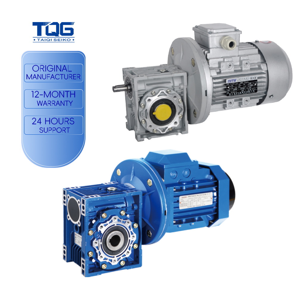 Worm Gearbox & Reducer Steel/Cast Iron Customizable Ratio 7.5-100 Hollow Shaft for Food Machinery Agitator Rotating Equipment