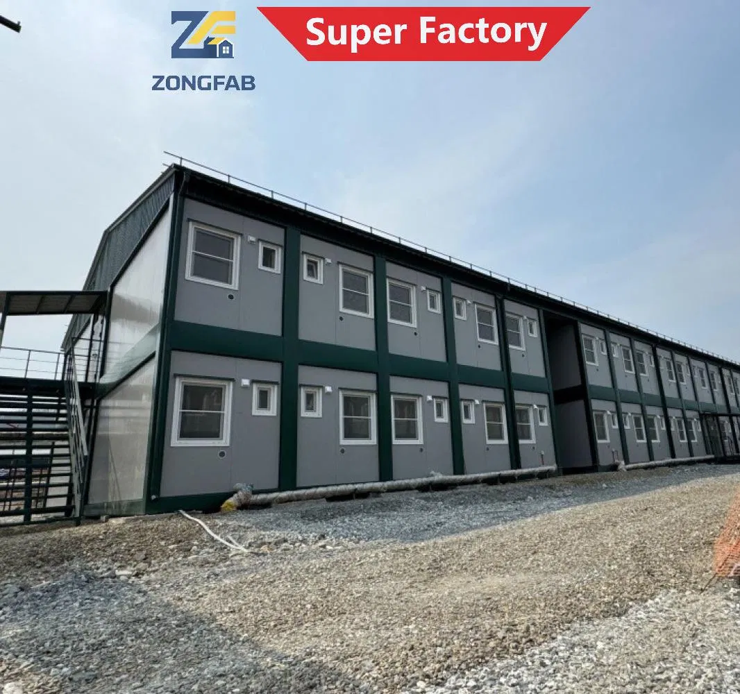 Bien Equipado Acabado Mina Gas Campo Petrolero Contratista EPC Alojamiento Campamento Vivienda Piso Pack Prefabricado Modular Edificio Contenedor