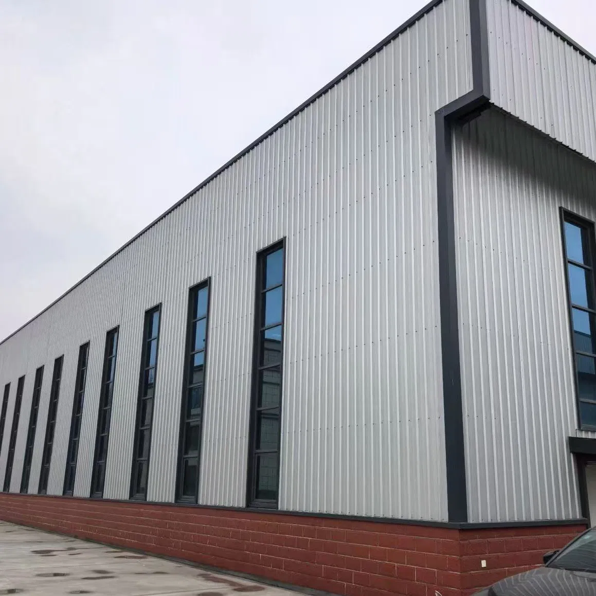 Estructura de acero modular, edificio de oficinas de varios pisos y complejo de talleres