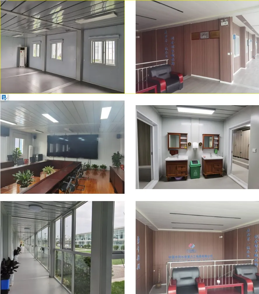 Interior del contenedor