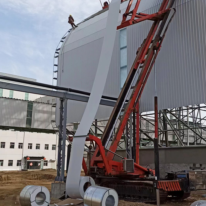 Estructura de acero modular expandible para edificios de almacén en campus educativos