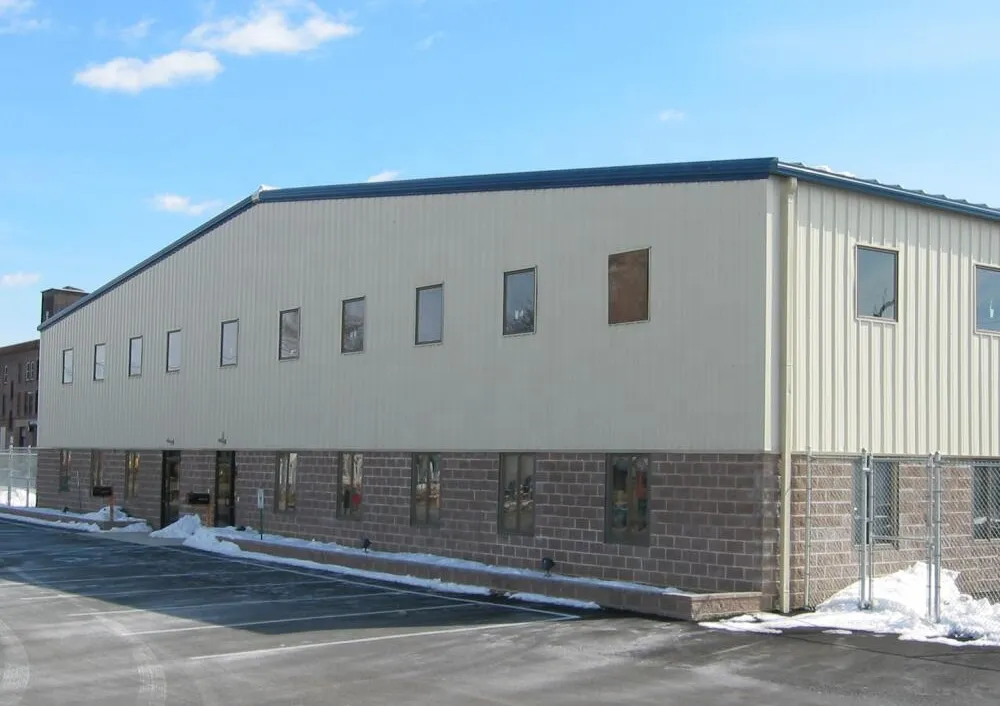 Construcción modular de vidrio templado de gran espacio, edificio industrial comercial híbrido de alta altura, oficina prefabricada de estructura metálica de acero