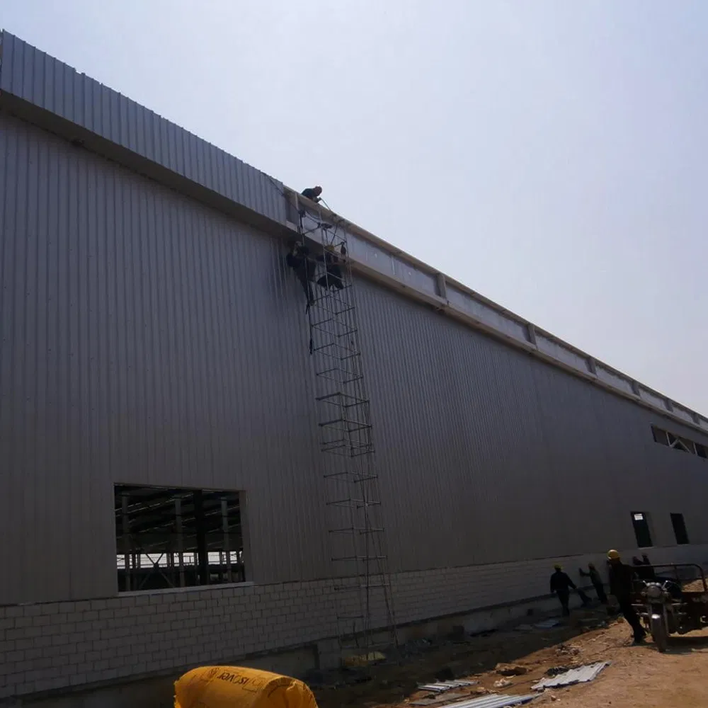 Casas modulares prefabricadas industriales, fábrica de metal, almacén, edificio de estructura de acero