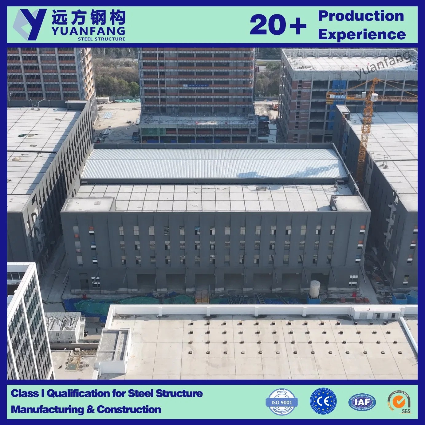 Estructura modular y prefabricada de acero para edificio de almacén industrial