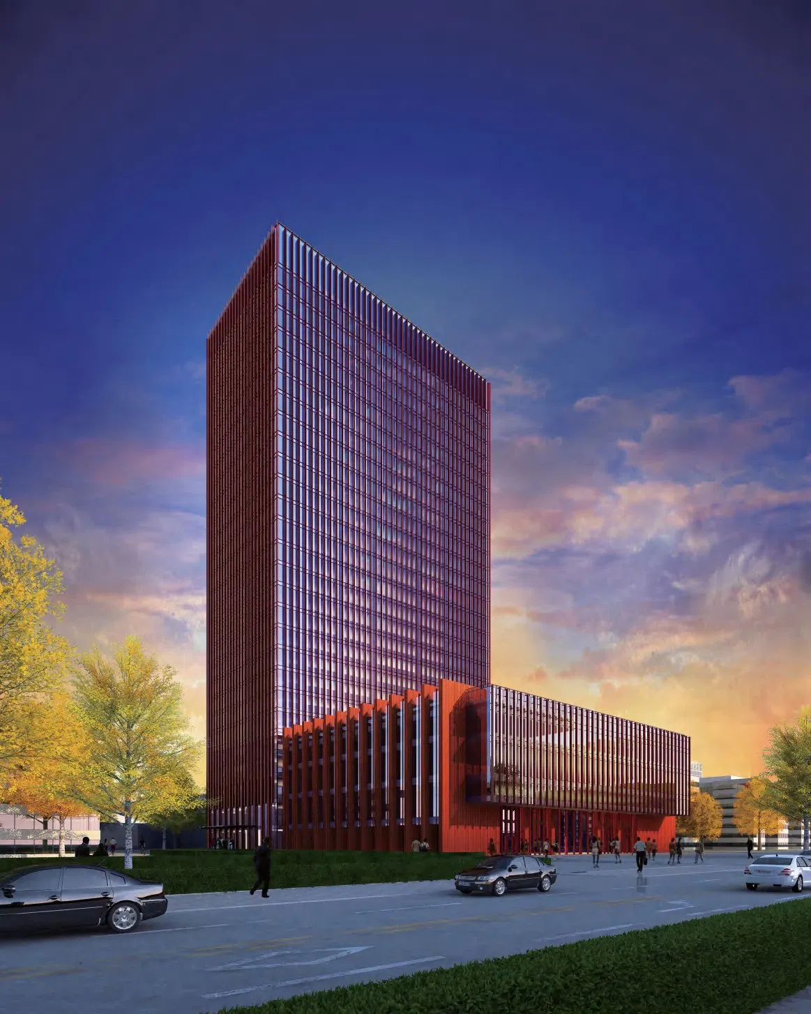 Edificio de acero de múltiples plantas de ingeniería avanzada para compradores globales