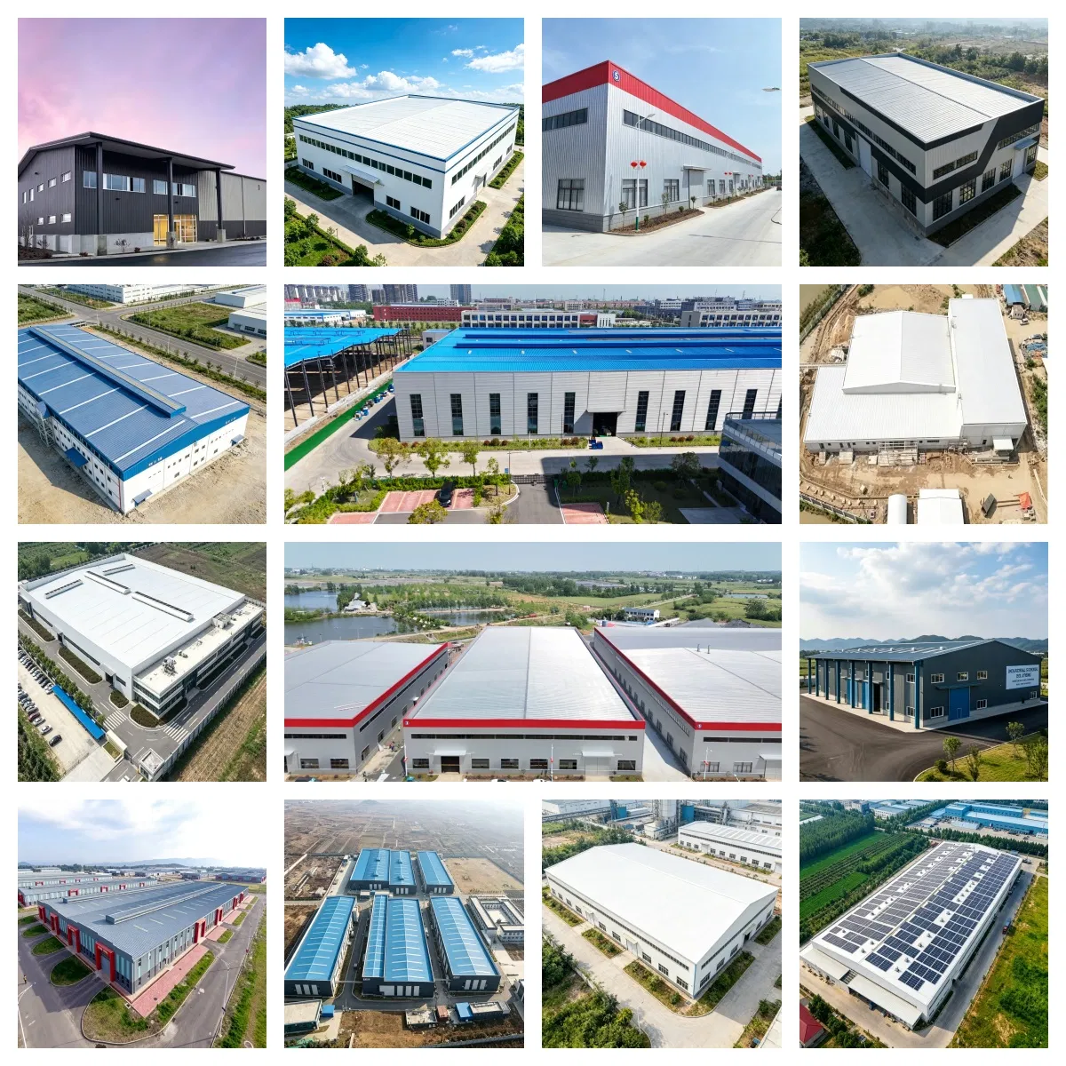 Estructura de acero industrial moderna con construcción modular flexible y soluciones de materiales que ahorran energía