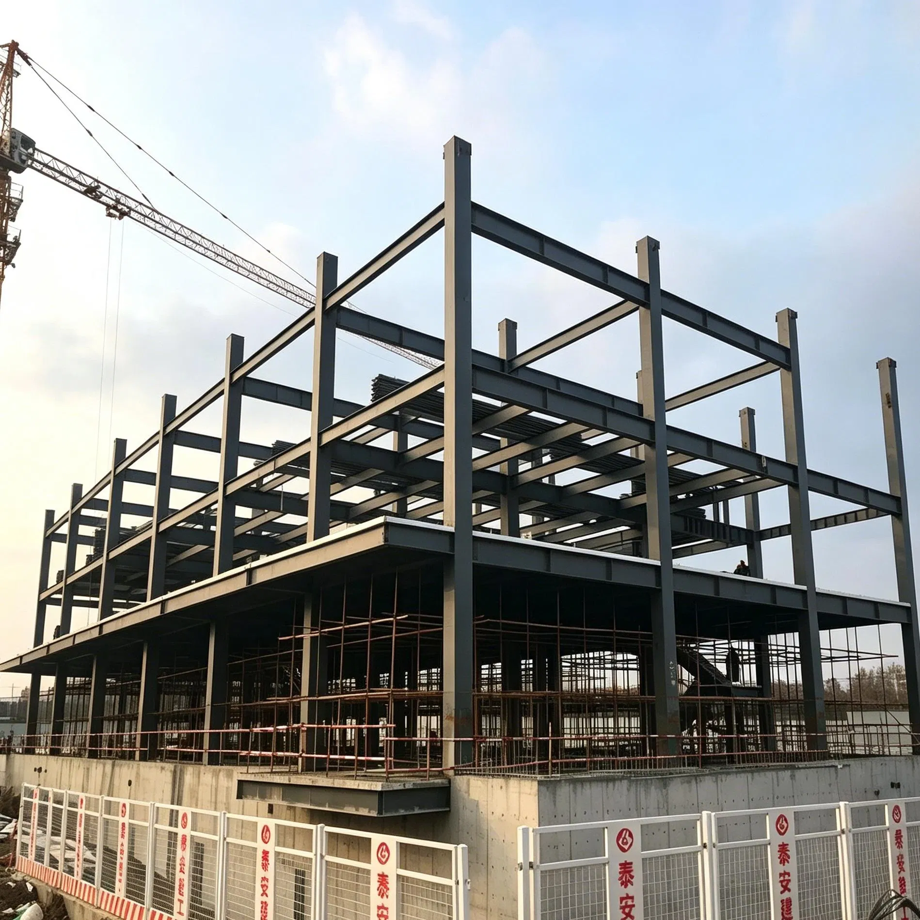 Estructura de Acero Modular para Edificio Comercial