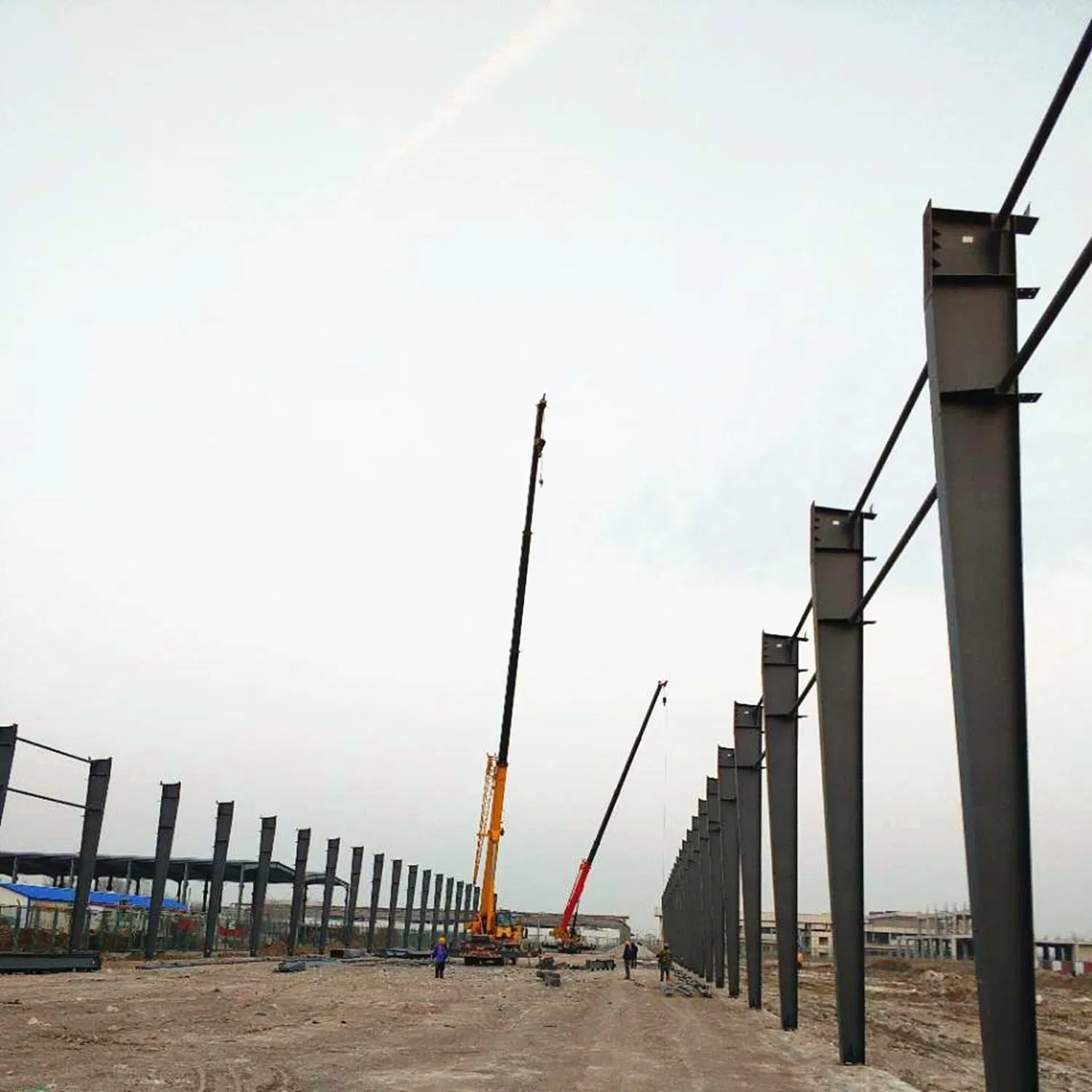 Edificio de construcción metálica de estructura de acero personalizada para almacén modular industrial