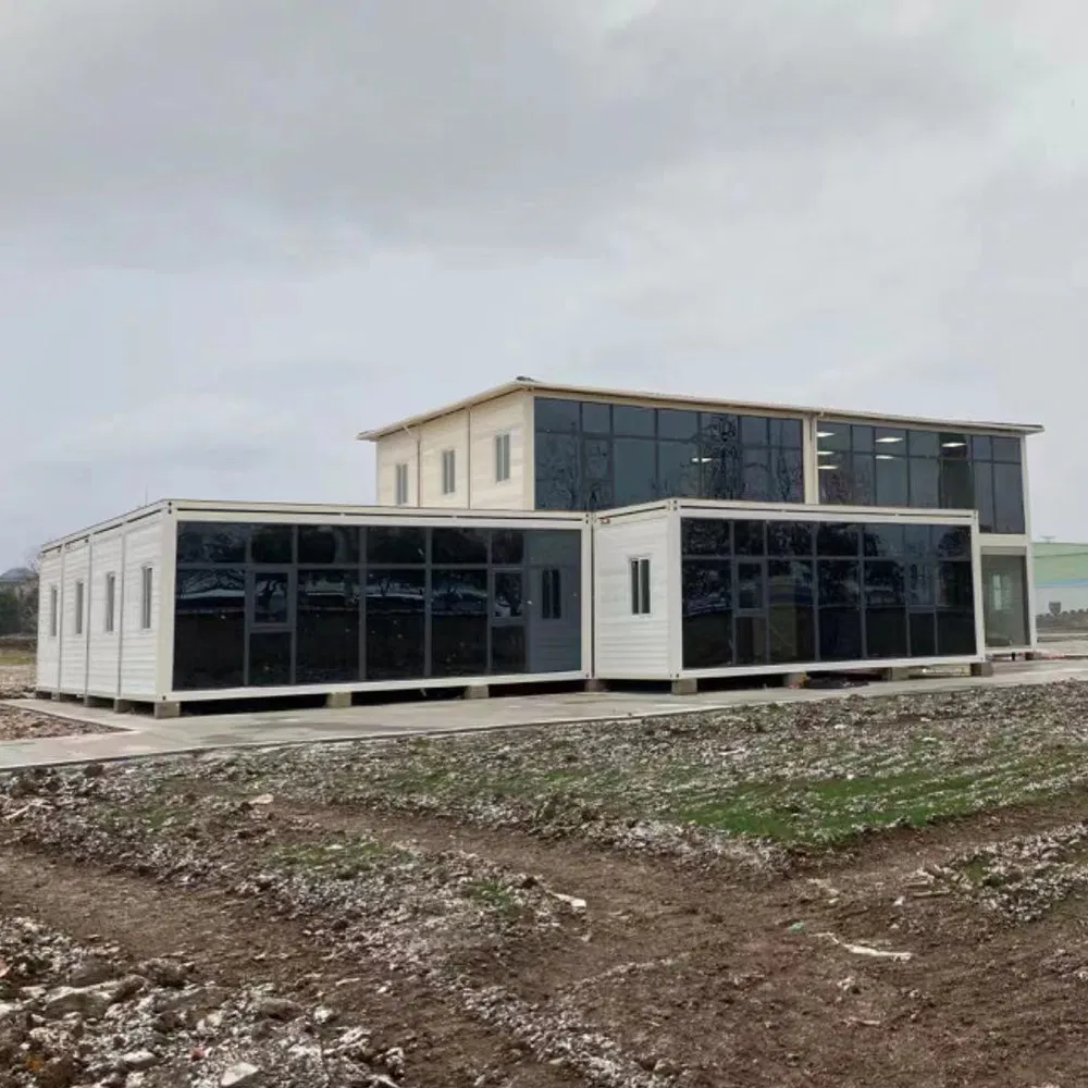Oficina portátil de sitio casa contenedor prefabricada edificios modulares