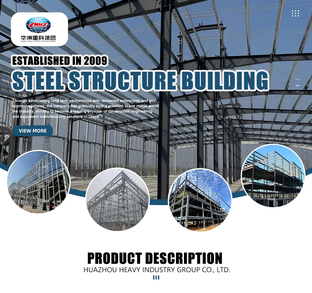 Estructura de acero industrial de marco modular H duradero