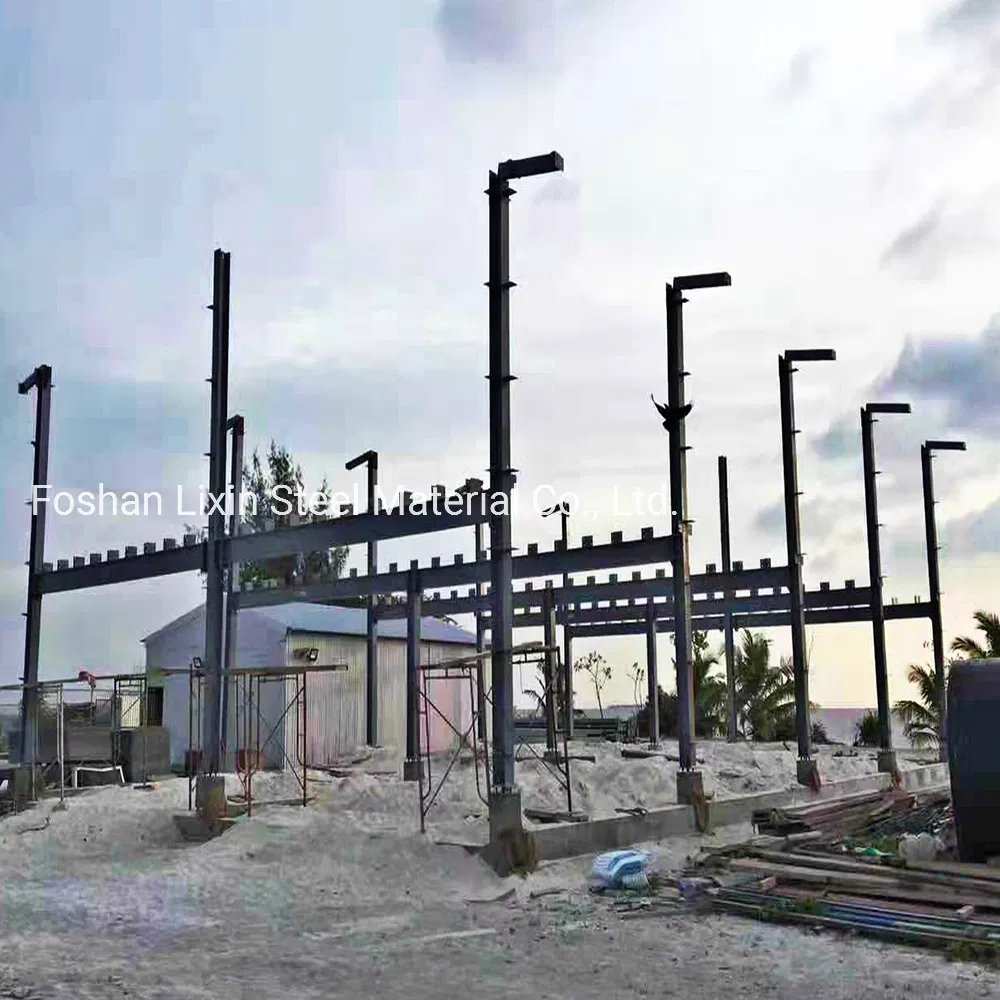 Edificio prefabricado de planta industrial, casa modular, oficina de estructura de acero