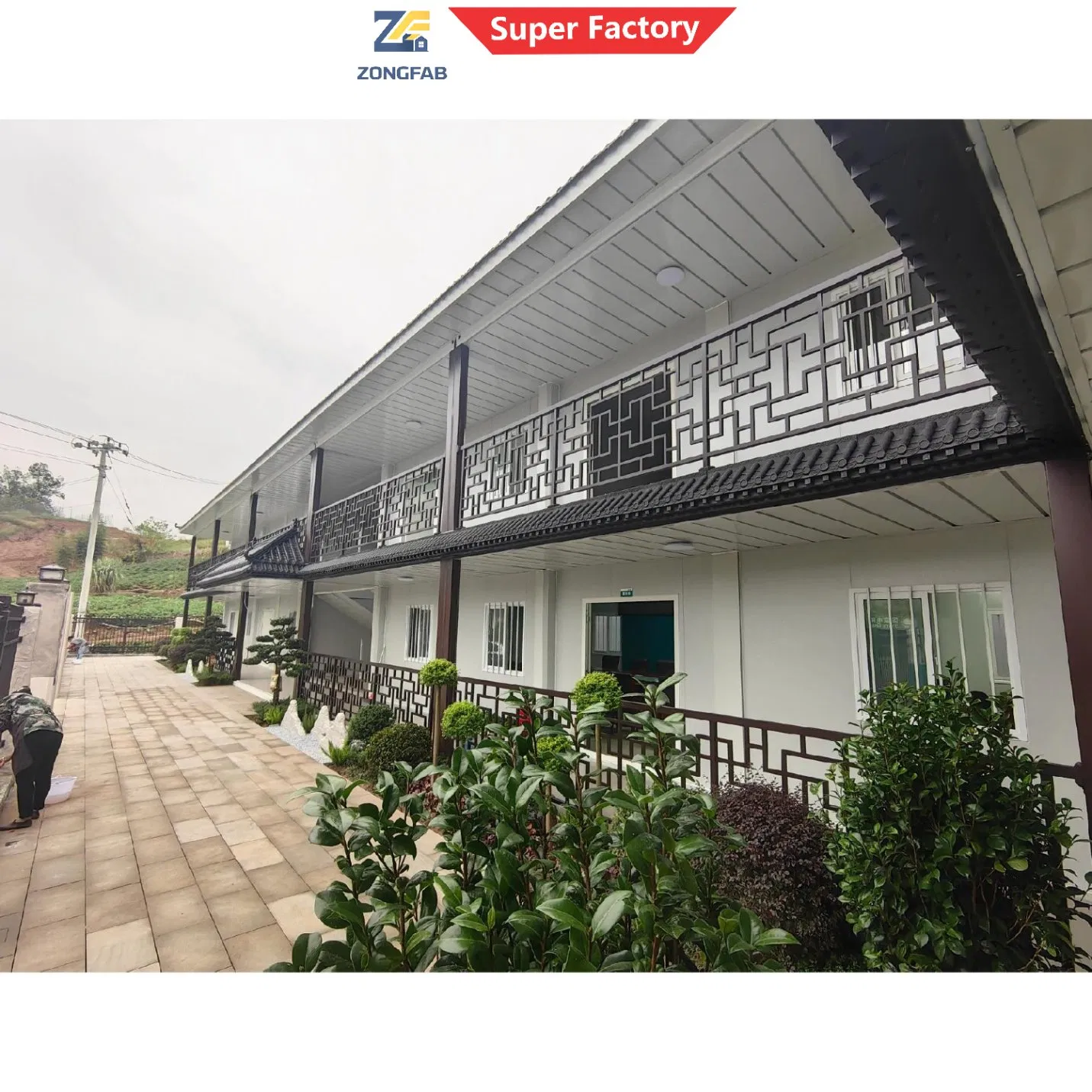 Construcción comercial moderna permanente, alojamiento de oficinas, vivienda residencial, edificio prefabricado, contenedor, alquiler de Airbnb, negocio turístico