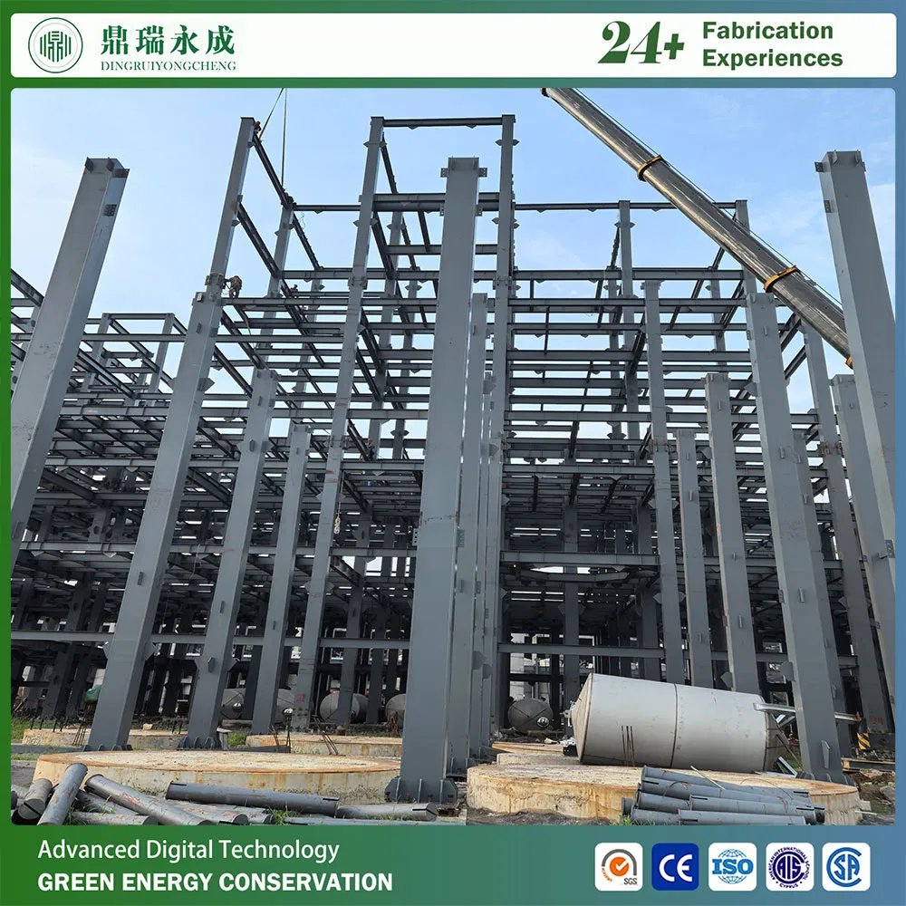 Estructura de acero modular prefabricada personalizable de varios pisos para hotel, oficinas y viviendas