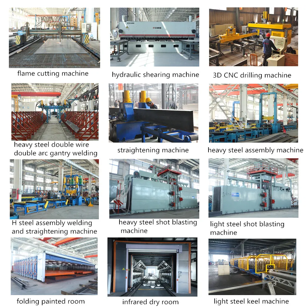 La estructura de bastidor de acero Modular Industrial depósitos prefabricados para la construcción de la construcción
