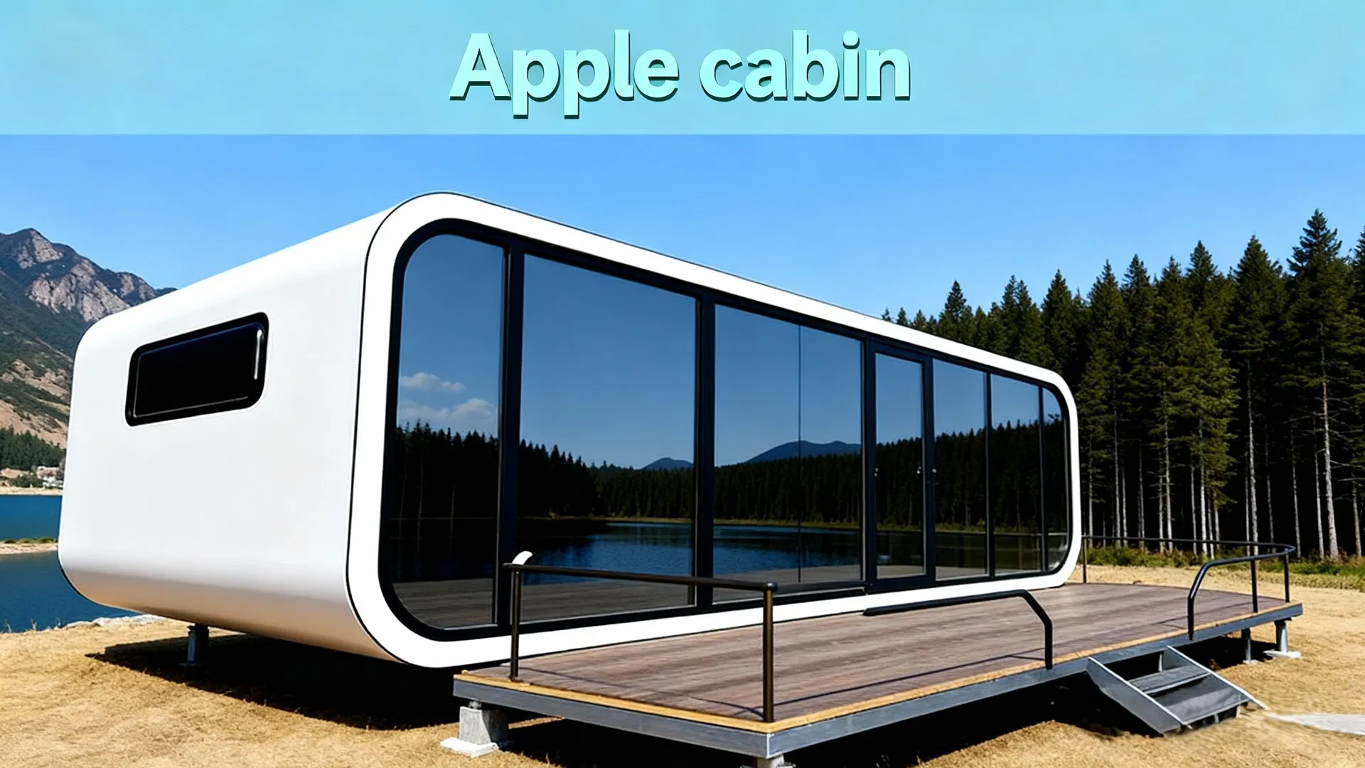 Casa Modular Apple Cabin Casa Portátil Energéticamente Eficiente Hogar Modular Aislado Impermeable para Proyectos de Eco Turismo Global