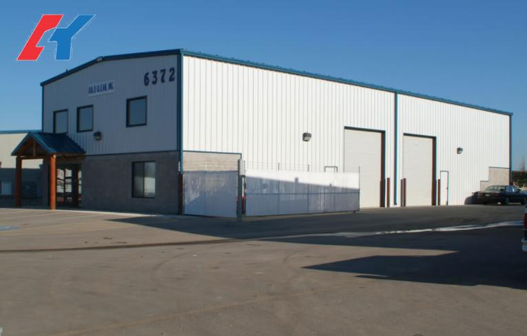 Taller planta edificio de estructura de metal acero modular prefabricado de la industria ligera comercial
