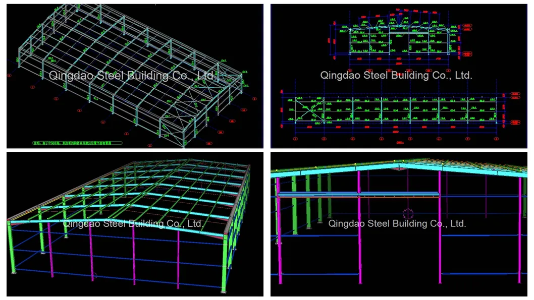 Modelo 3D de estructura metálica portal