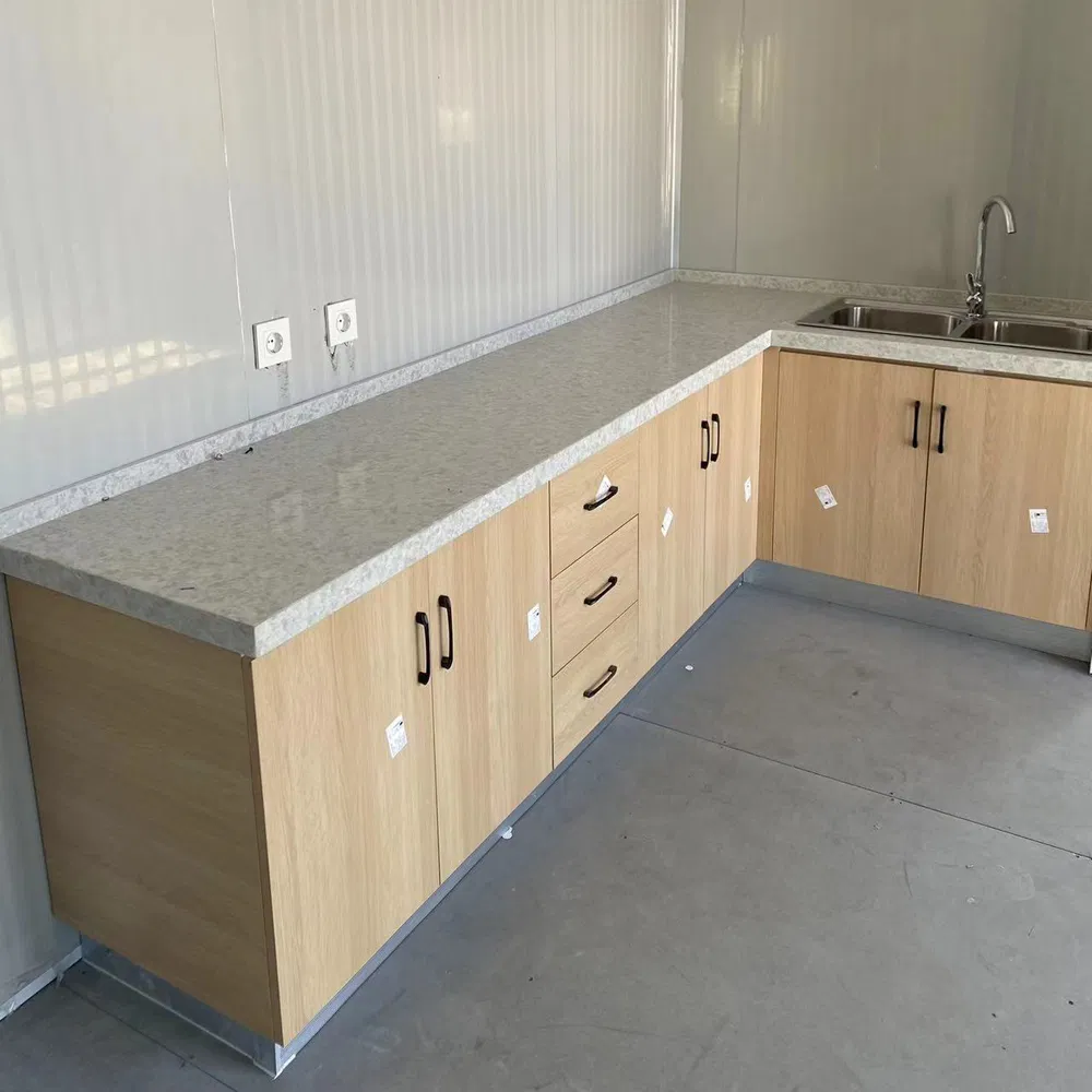 Edificio de oficina modular portátil asequible temporal de construcción rápida con CE ISO