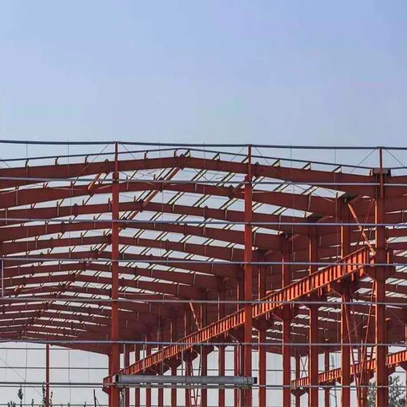 Estructura modular prefabricada de metal ligero, marco de acero, granero, gallinero, garaje, villa, cobertizo, almacén, taller, fábrica, edificio de casas