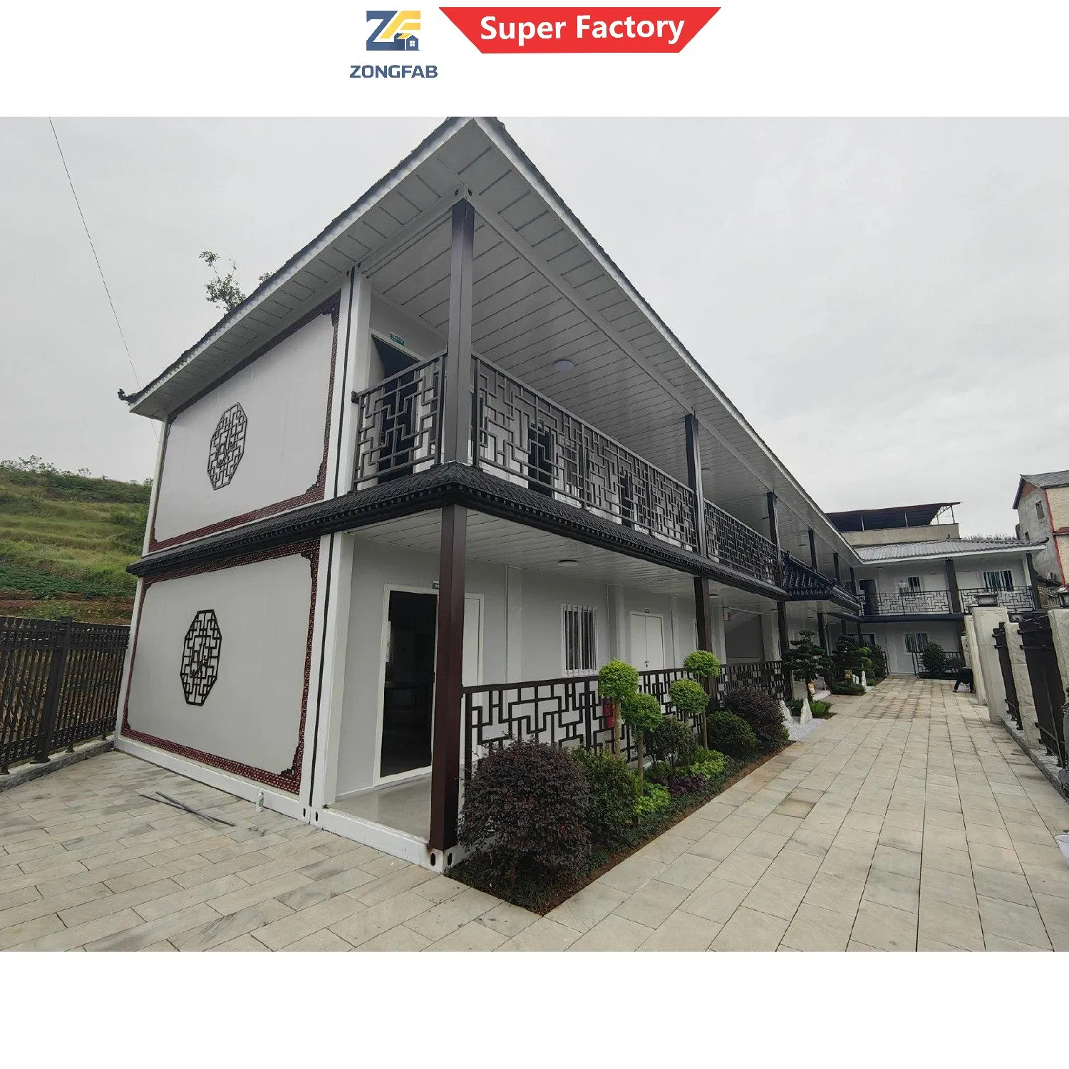 Construcción comercial moderna permanente, alojamiento de oficinas, vivienda residencial, edificio prefabricado, contenedor, alquiler de Airbnb, negocio turístico