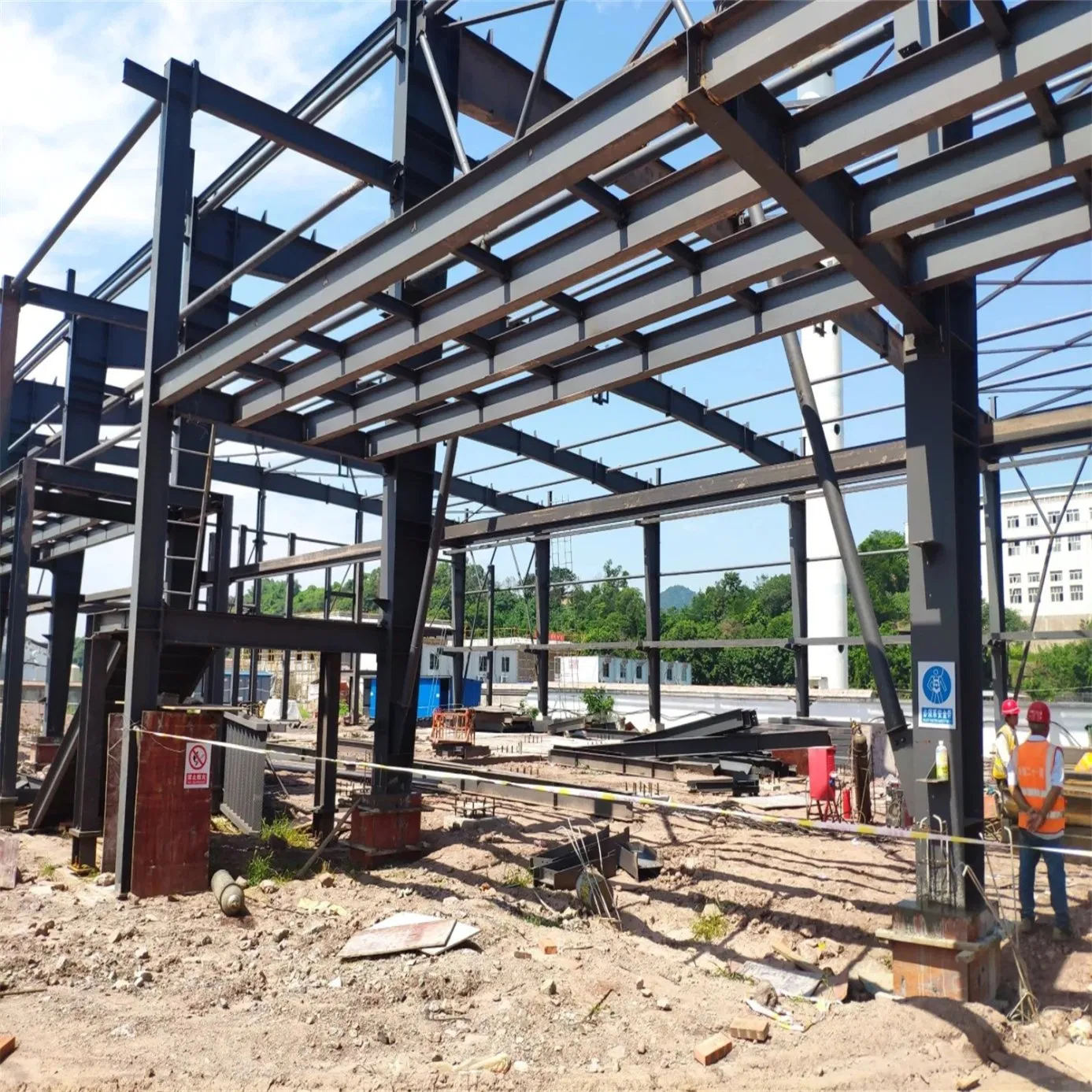 Estructura de acero modular ligera pesada prefabricada para almacén, taller, hangar, almacenamiento, casa de aves de corral, edificio industrial comercial