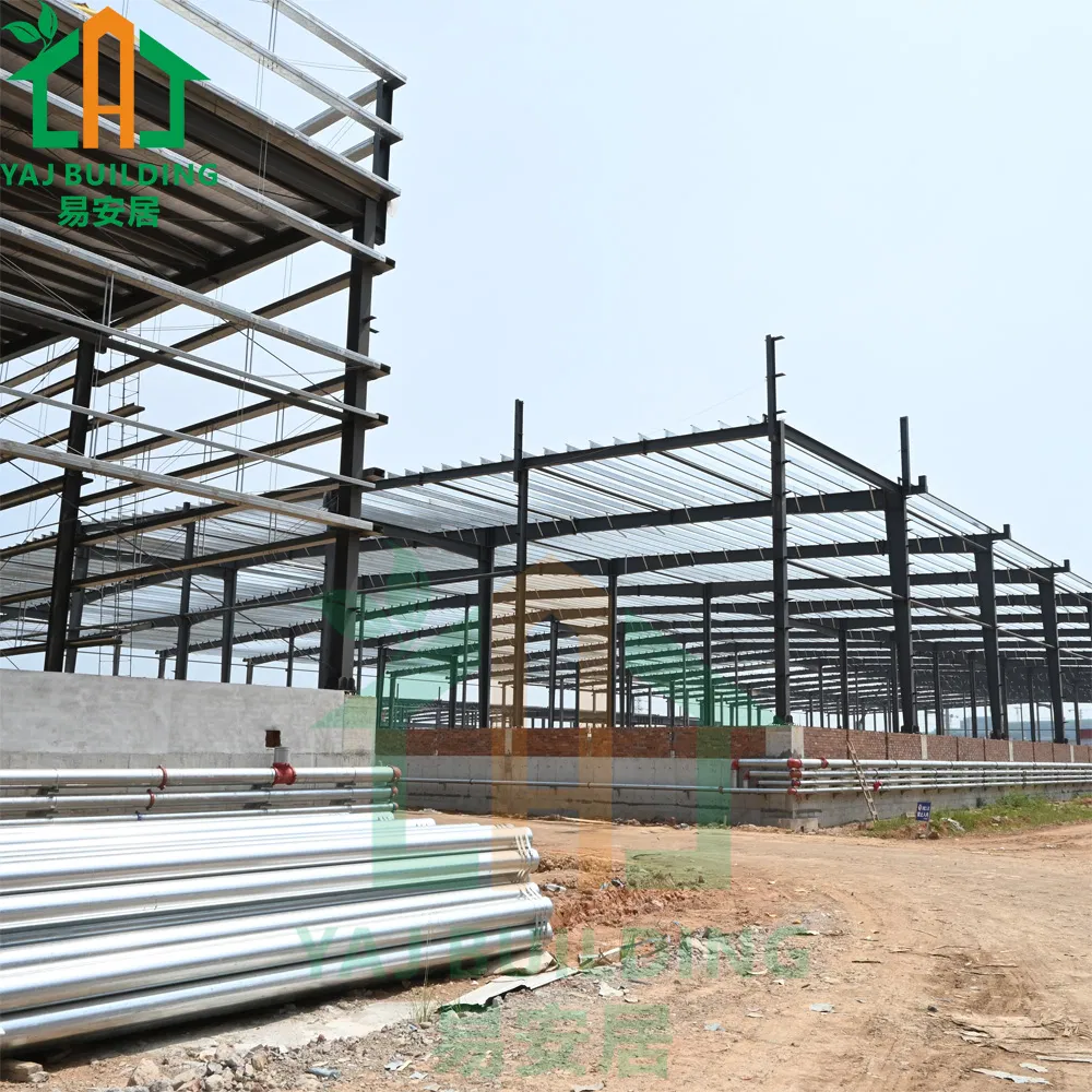 Estructura de acero comercial fábrica de prefabricados almacén Taller de Alto nivel moderno Edificio modular
