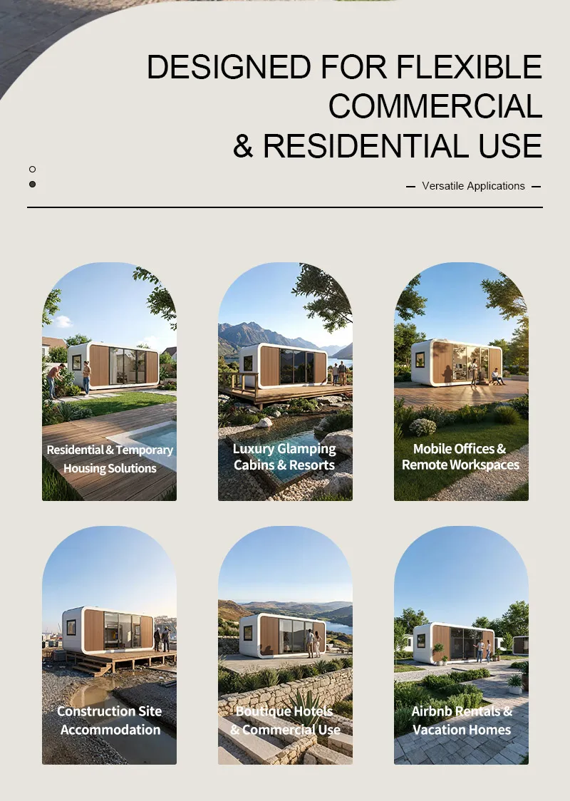 Casa modular prefabricada móvil personalizable Casa manzana Casa cápsula con diseño único