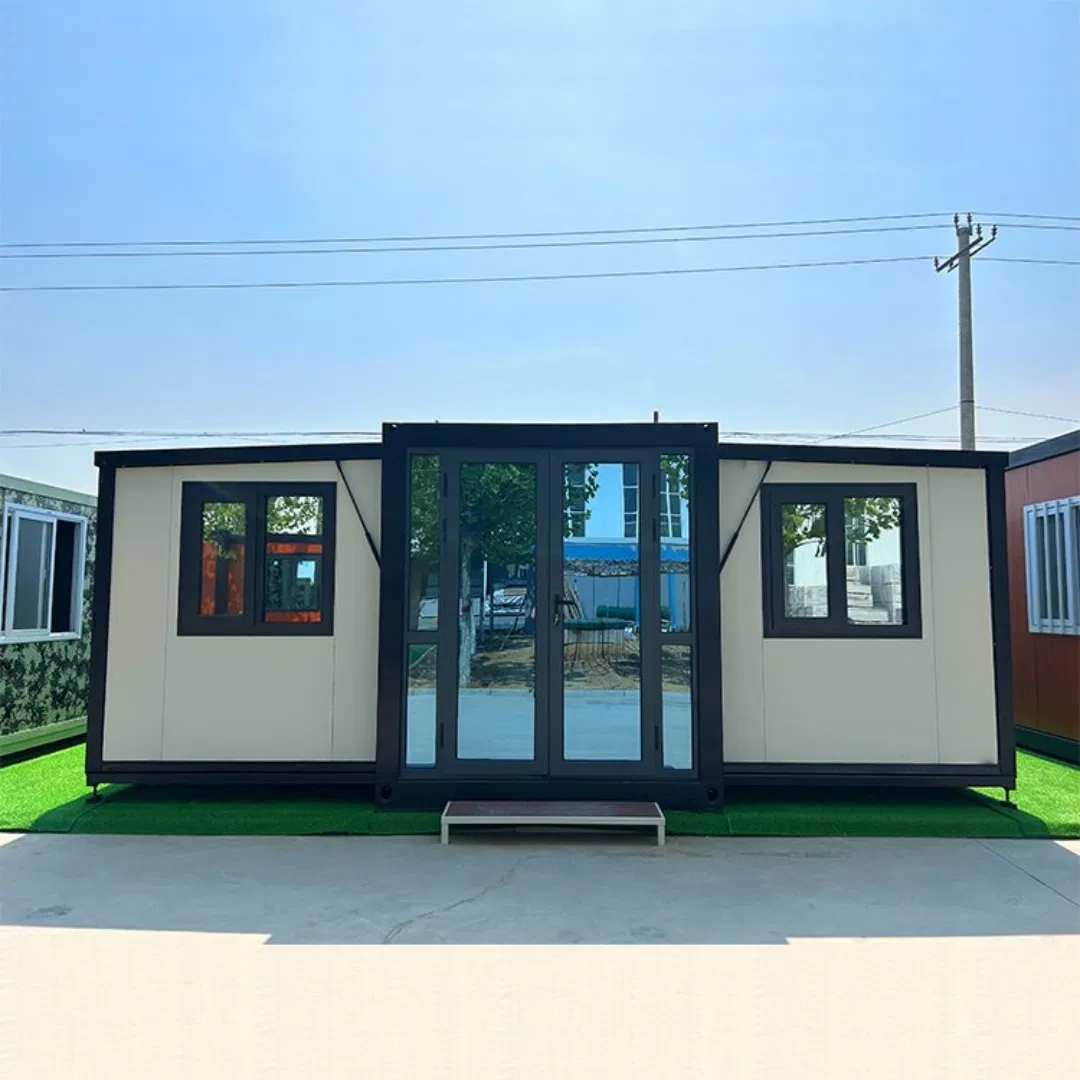 Casa Modular Sellada para el Clima con Dos Secciones Laterales Expandibles para Uso Temporal o Permanente Versátil