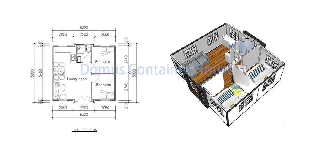 Casa modular prefabricada ecológica y expandible para vacaciones o vivienda permanente