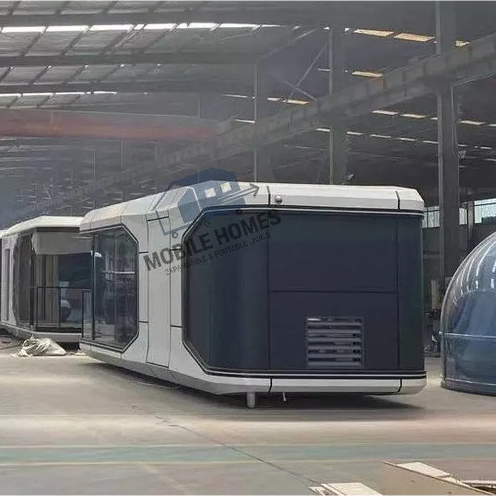 Casa cápsula modular prefabricada duradera para casas de vacaciones al aire libre