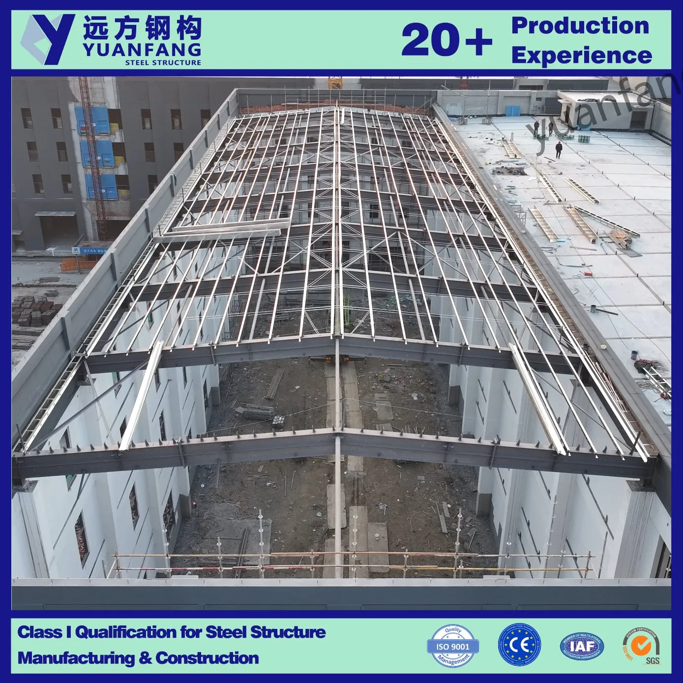 Estructura modular y prefabricada de acero para edificio de almacén industrial