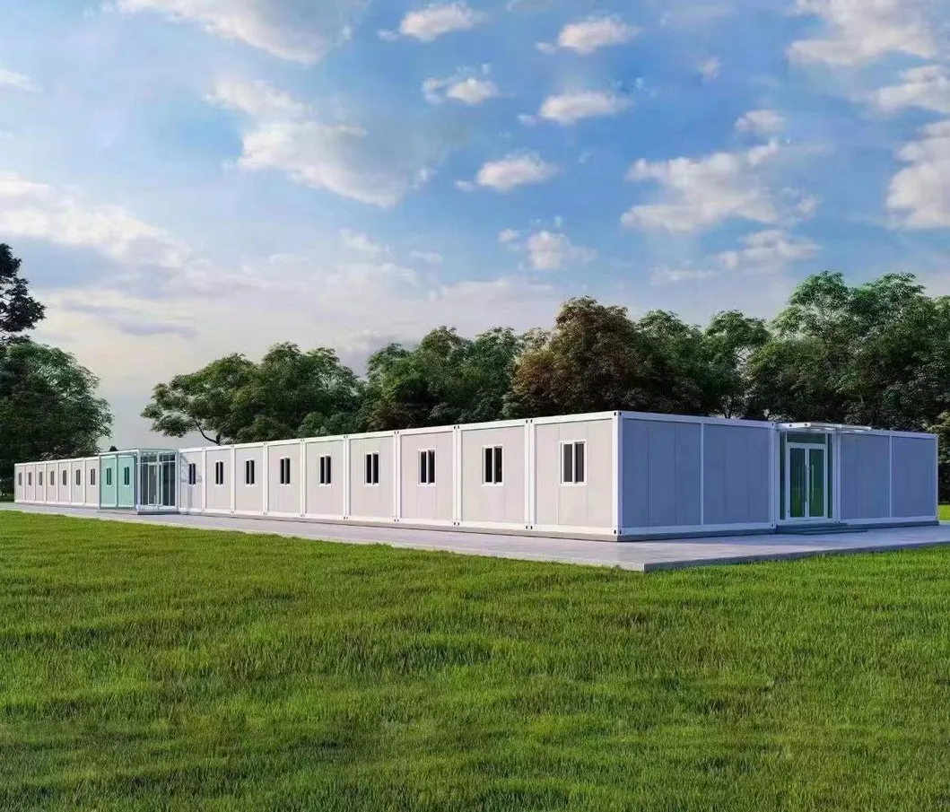 Edificio modular plegable portátil económico para dormitorio y almacén
