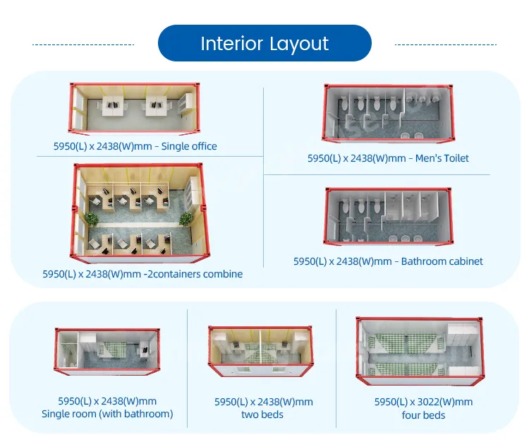 Fábrica de casas modulares prefabricadas personalizadas, villa moderna prefabricada, unidad residencial energéticamente eficiente