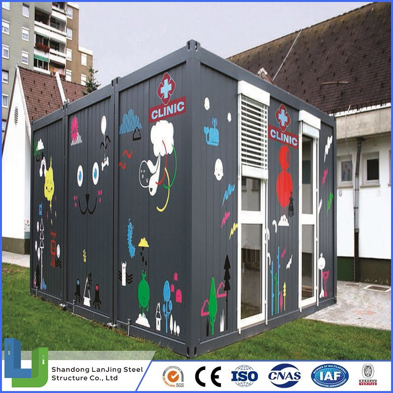 Precio de fábrica oficinas temporales modulares de construcción rápida edificio de oficina portátil en contenedor con ISO