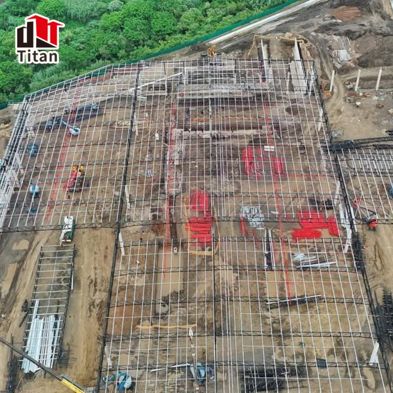 Estilo de contenedor plano prefabricado de acero modular para oficina en el sitio