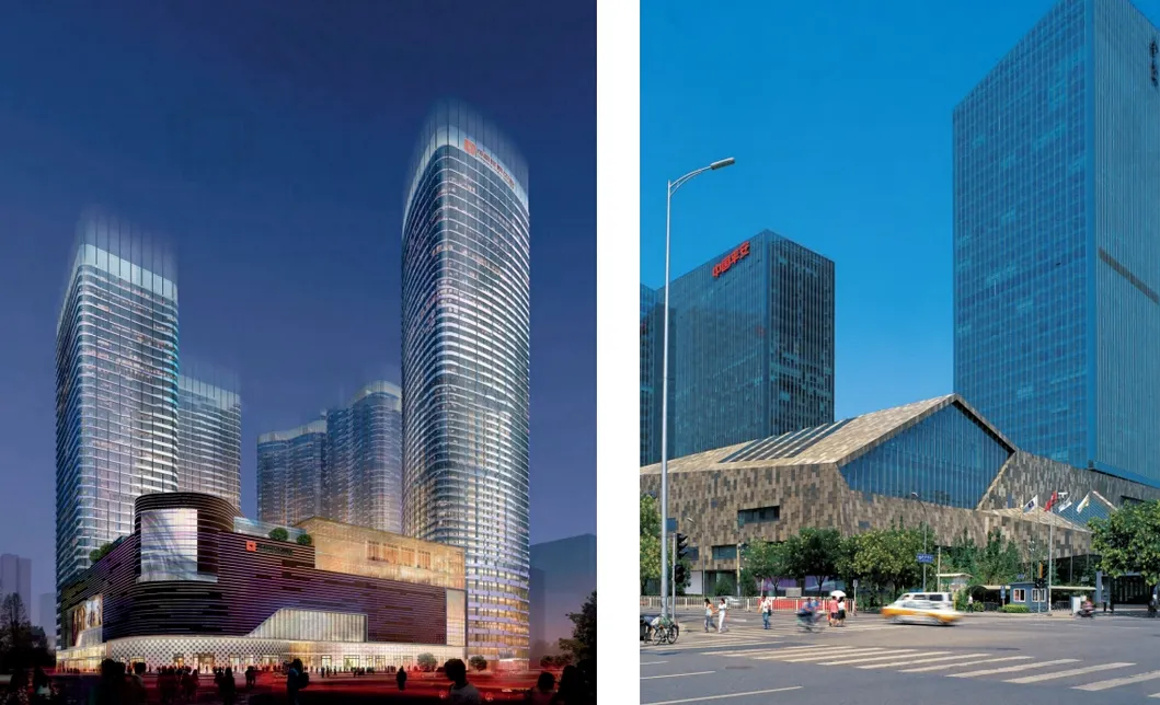 Chengdu Yintai Center y Beijing Westin Hotel