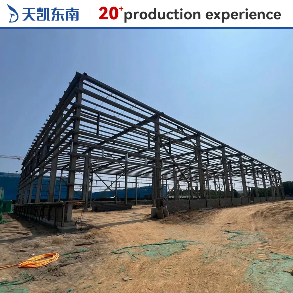 Edificio de metal fabricado profesional y edificio de taller suministrado para socios comerciales globales y proyectos de cooperación empresarial de construcción modular