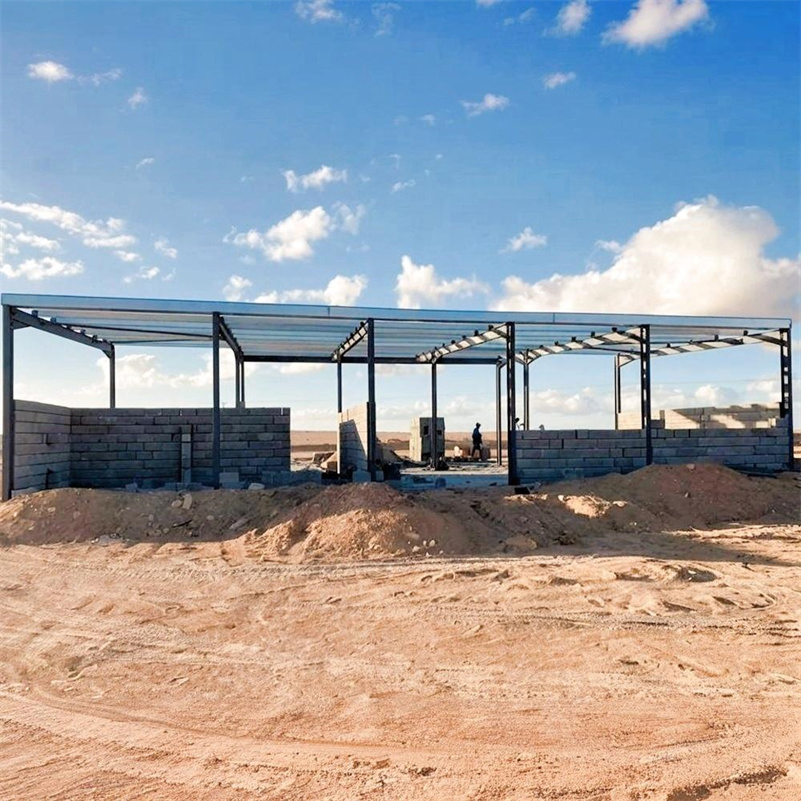 Diseño modular de edificio de estructura de acero eficiente en energía con paneles aislantes