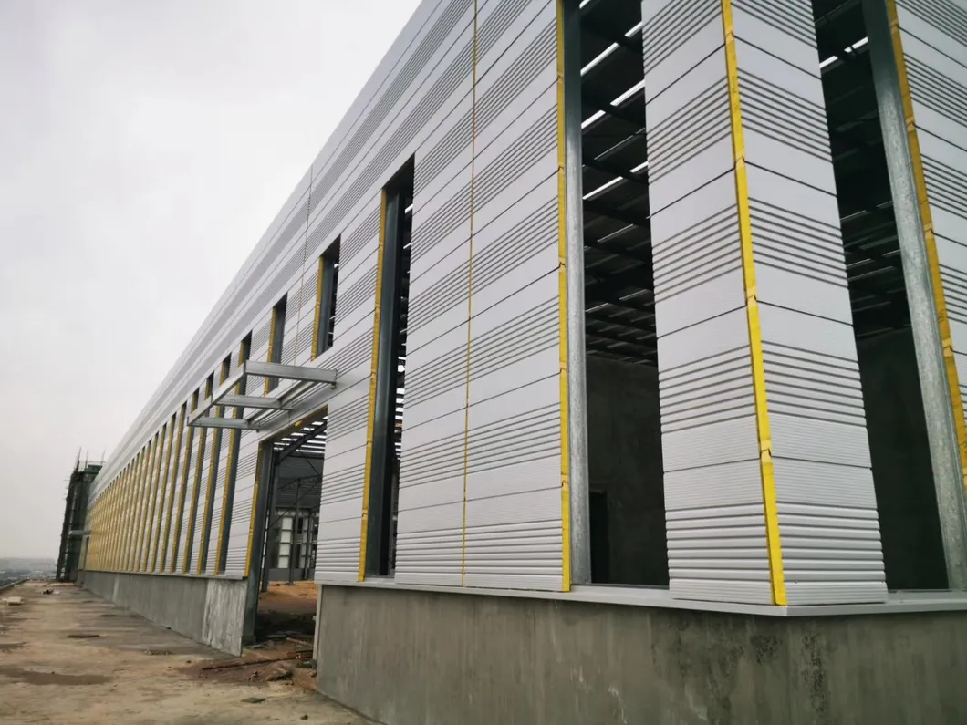 Edificio de construcción metálica de estructura de acero personalizada para almacén modular industrial