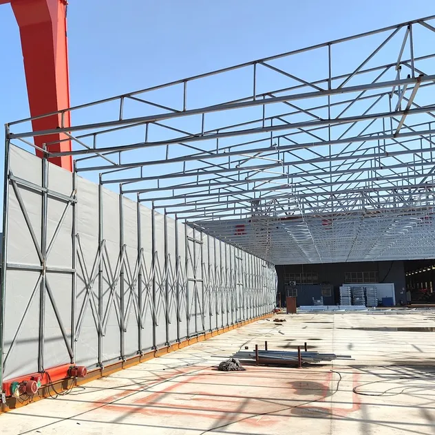 Estructura de acero ligero modular portátil moderna prefabricada material de construcción hogar metalero casa garaje industrial almacén cobertizo casa prefabricada