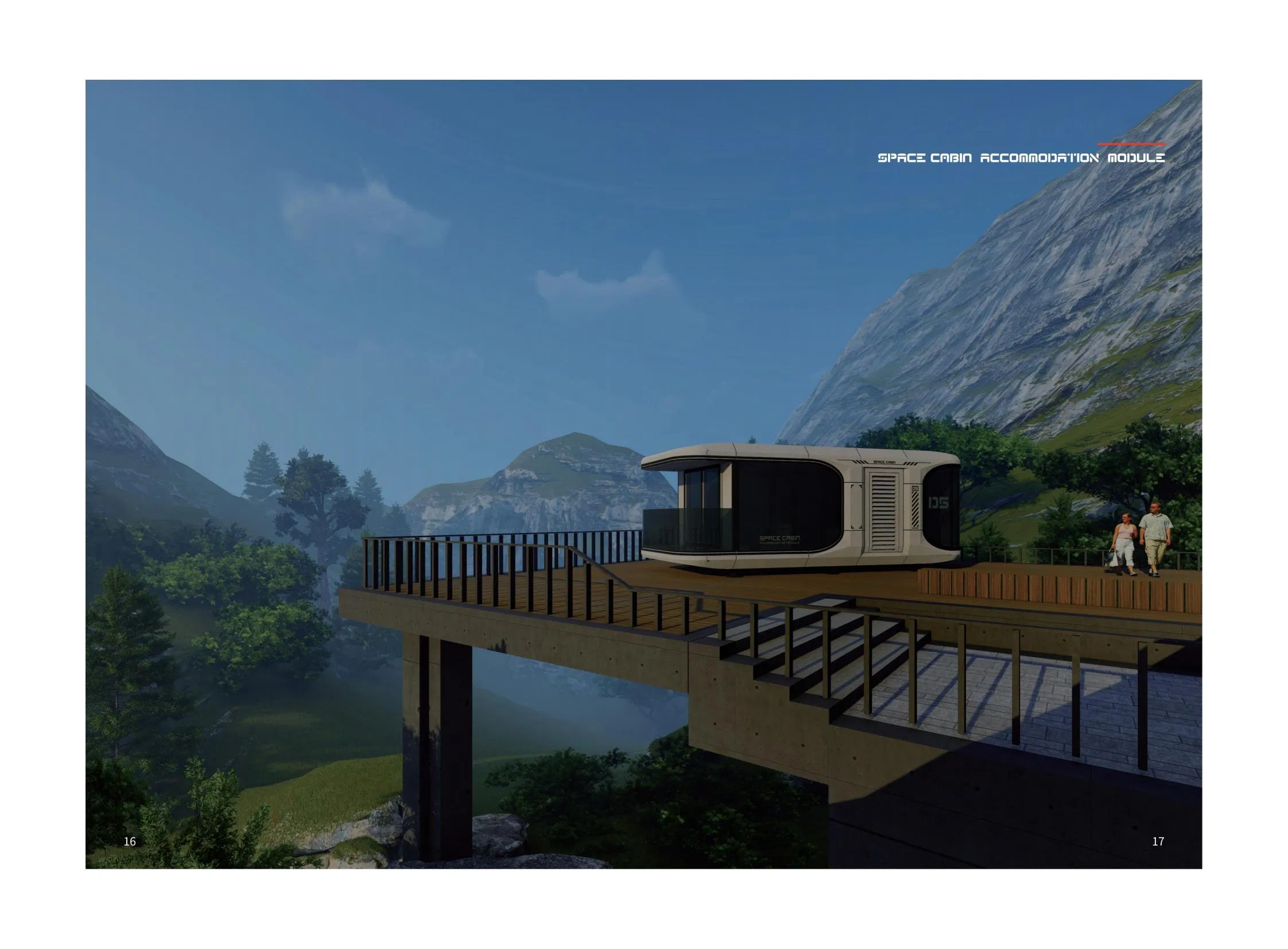 Casa Hotel Modular Prefabricada Cabaña Inteligente Pod de Sueño Cápsula Espacial