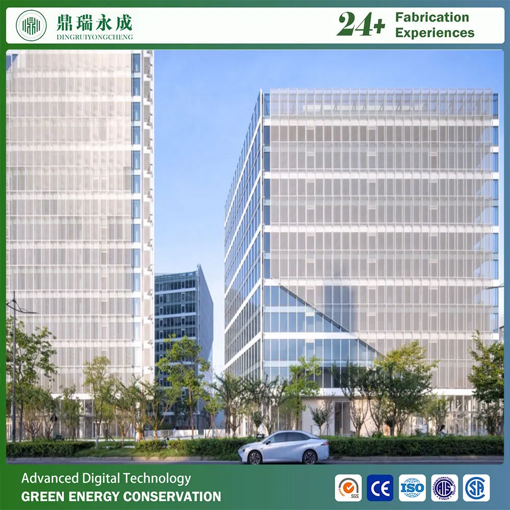 Casa modular prefabricada de estructura de acero residencial / centro comercial edificio de oficinas