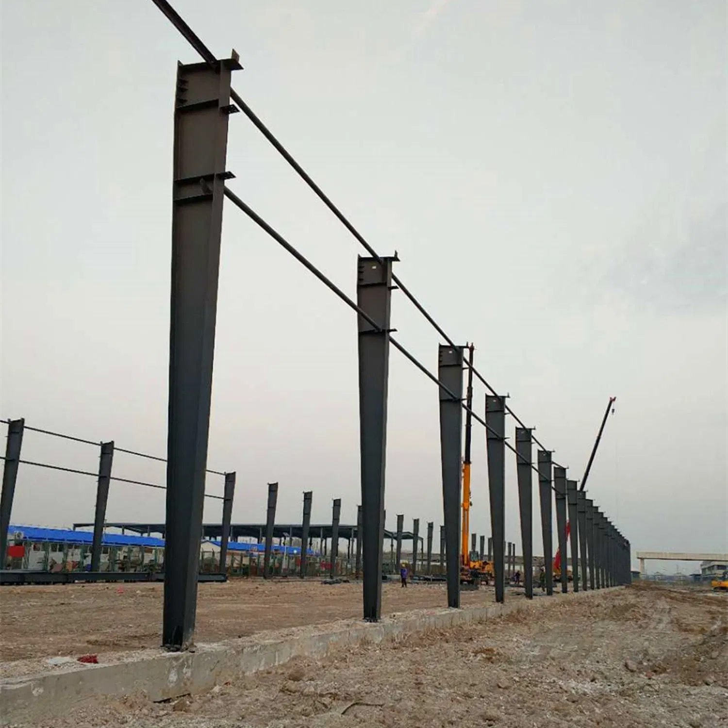 Edificio de construcción metálica de estructura de acero personalizada para almacén modular industrial