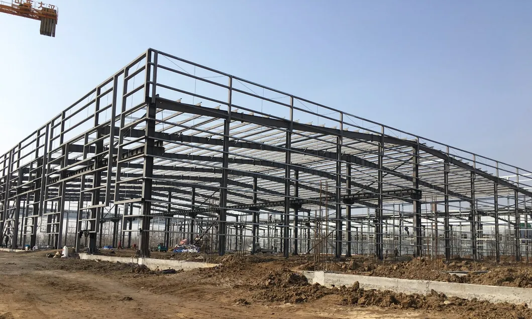 Edificio de taller industrial de estructura de acero modular prefabricada de una sola planta y de varias plantas