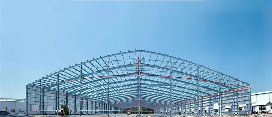 Edificio de construcción metálica de estructura de acero personalizada para almacén modular industrial