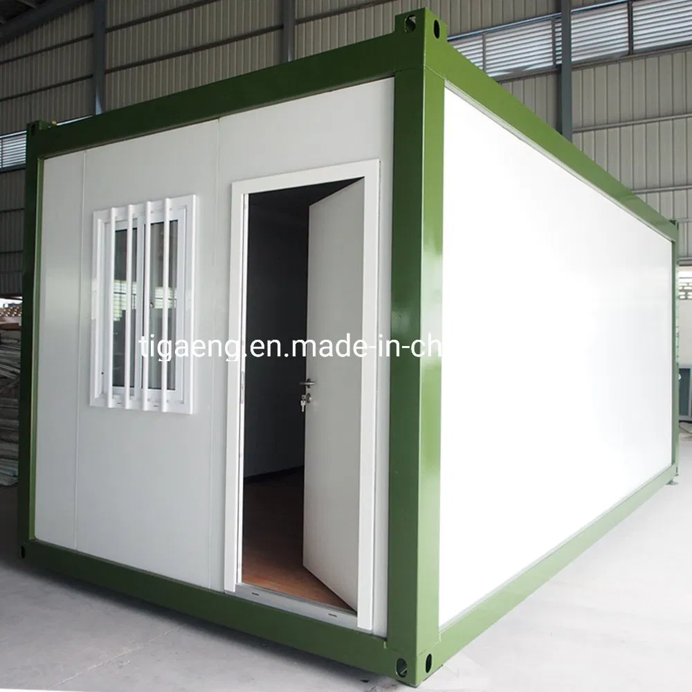 Cabañas de contenedores desmontables fabricados, edificios de oficinas modulares portátiles temporales